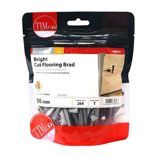 Cut Flooring Brad - Bright-50mm