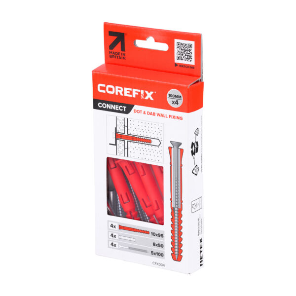 Corefix Dot & Dab Wall Fixing-5.0 x 100