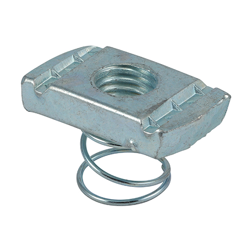Channel Nut Short Spring BZP-M12