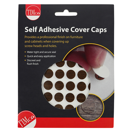 Adhesive Caps Mahogany-13mm