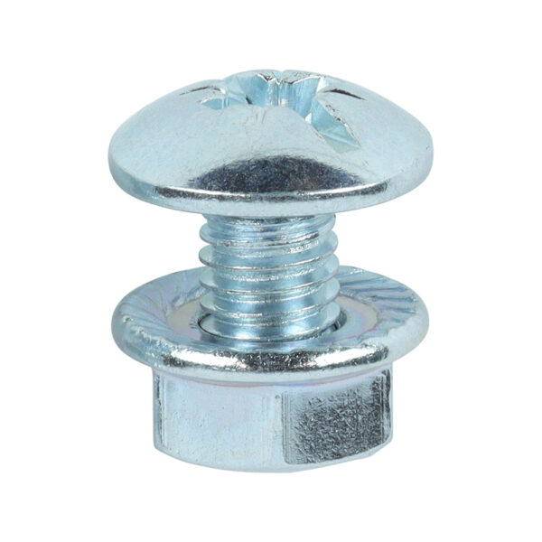 Cable Tray Bolt & F/Nut Zinc-M6 x 12