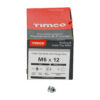 Cable Tray Bolt & F/Nut Zinc-M6 x 12