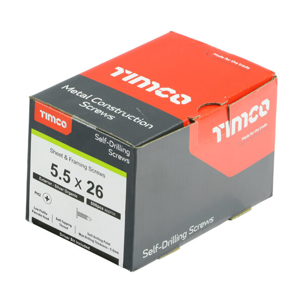 LowPancake Scrw PH2 SDRILL EXT-5.5 x 26