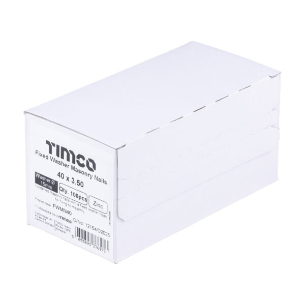 Masonry Nail - Fixed Washer-40 x 3.50