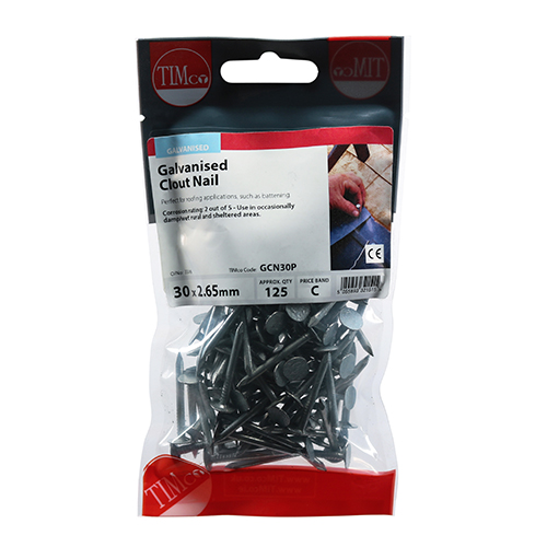 GCN30P_w2.jpg Clout Nail - Galvanised-30 x 2.65