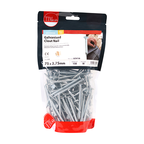 GCN75B_w2.jpg Clout Nail - Galvanised-75 x 3.75