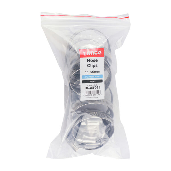 Hose Clips - Stainless Steel-35 - 50mm