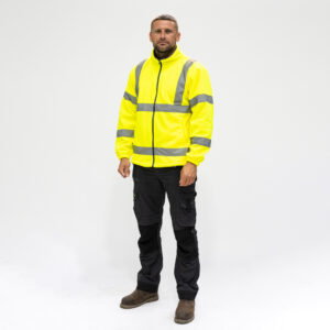 Hi-Vis Fleece Jacket Yellow-Large