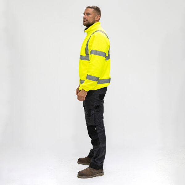 Hi-Vis Fleece Jacket Yellow-Large