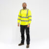HVLSPXL_w1.jpg Hi-Vis Polo L/SLEEVE Yellow-X Large