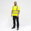 Hi-Vis Polo S/SLEEVE Yellow-XX Large