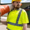 Hi-Vis Polo S/SLEEVE Yellow-XX Large