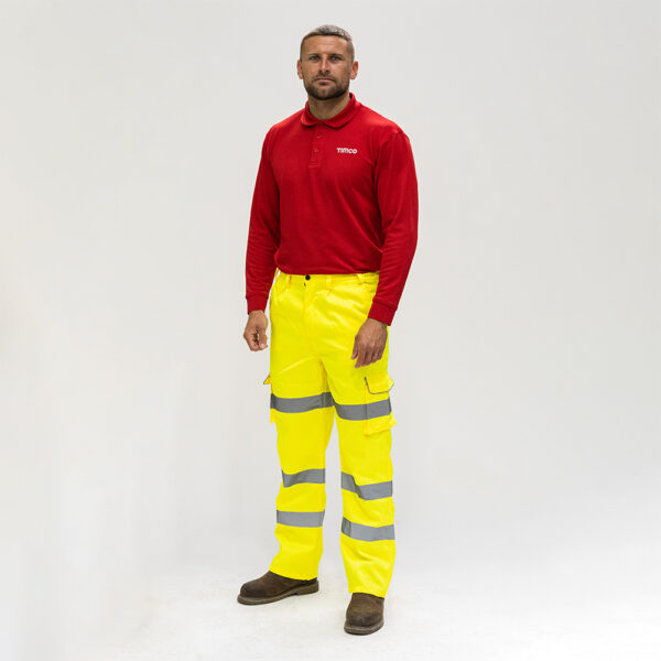 HVTRSLRG_w1.jpg Hi-Vis Exec Trousers Yellow-Large