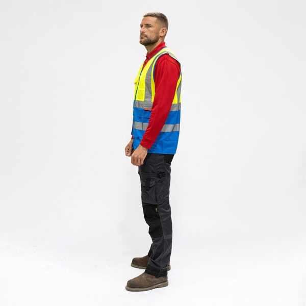 Hi-Vis Vest Yellow & Blue-XX Large