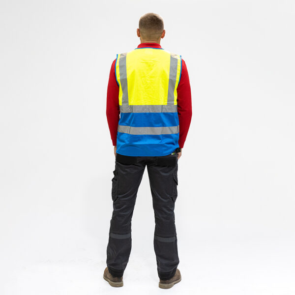 Hi-Vis Vest Yellow & Blue-XX Large