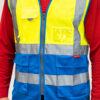 Hi-Vis Vest Yellow & Blue-XX Large