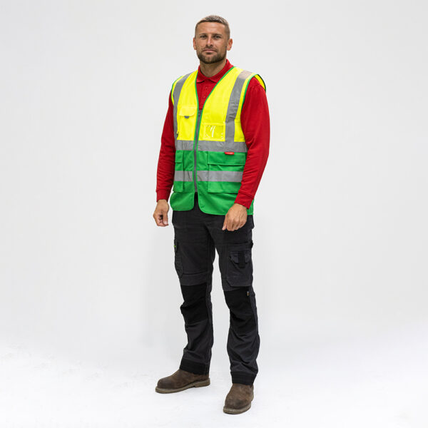 Hi-Vis Vest Yellow & Green-XXX Large