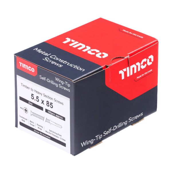 Stacked from 8 images. Method=B (R=8,S=4) WingTip Screw S/DRILL No4 Zinc-5.5 x 85