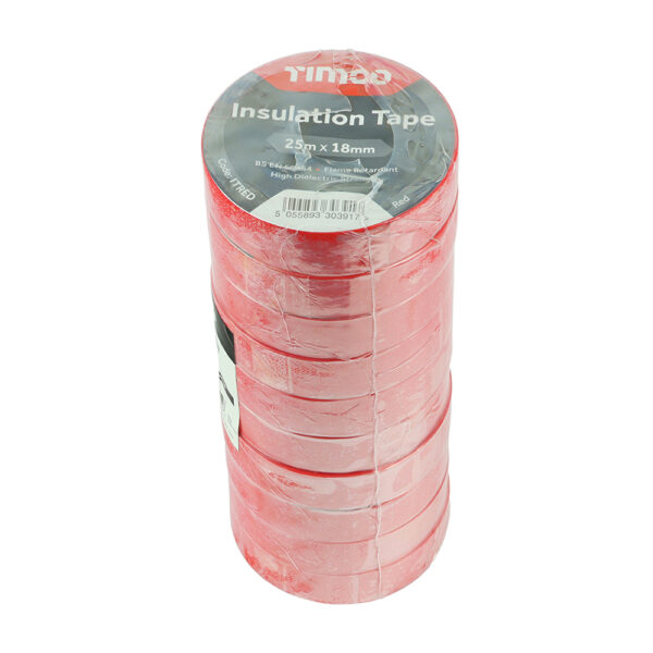 PVC Insulation Tape Red-25m x 18mm