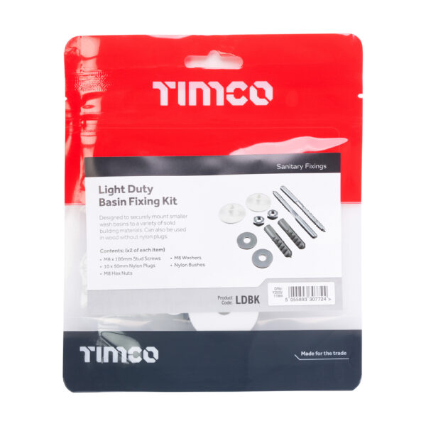 Light Duty Basin Fixing Kit-Light Duty Kit