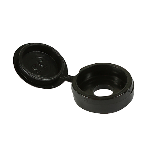 Large Hinged Screw Cap - Black-To fit 5.0 to 6.0 Screw