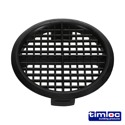 Stacked from 4 images. Method=B (R=8,S=4) Push-in Soffit Vent Black-70mm