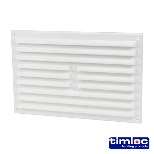 Louvre Grille Vent F/Scr White-260 x 170
