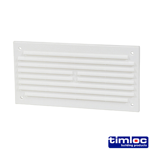 Louvre Mini Vent Fly Scr White-166 x 85