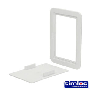 Access Panel Clip Fit - White-115 x 165