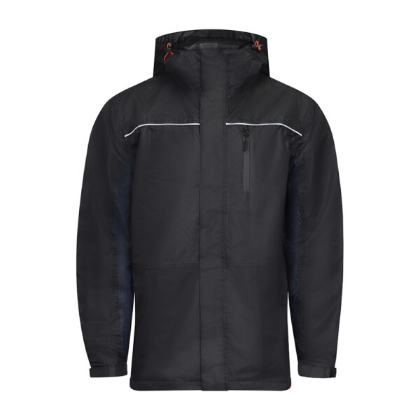 Stacked from 2 images. Method=B (R=8,S=4) Lined Rain Jacket Black/Navy-Medium