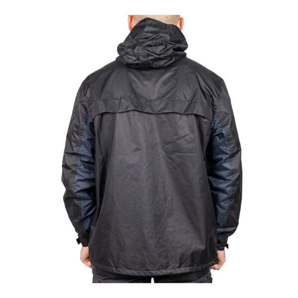 LRJ1001M_w3.jpg Lined Rain Jacket Black/Navy-Medium