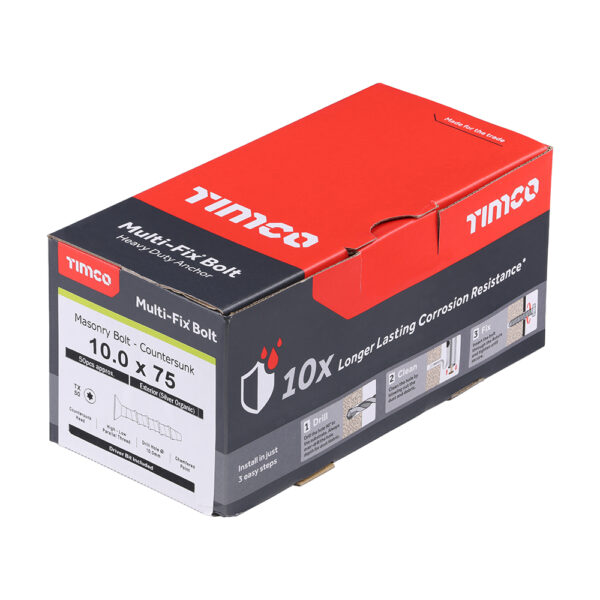 Multi-Fix Bolt CSK Head-10.0 x 75/M12
