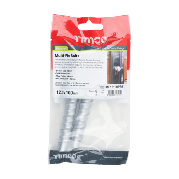 Multi-Fix Bolt Hex Head-12.0 x 100