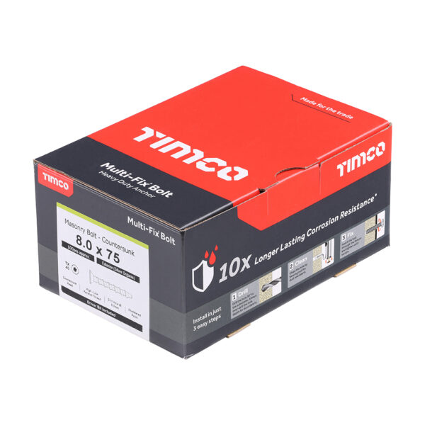 Multi-Fix Bolt CSK Head-8.0 x 75/M10