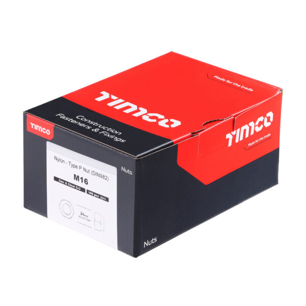Nylon Nut Type P DIN 982 BZP-M16