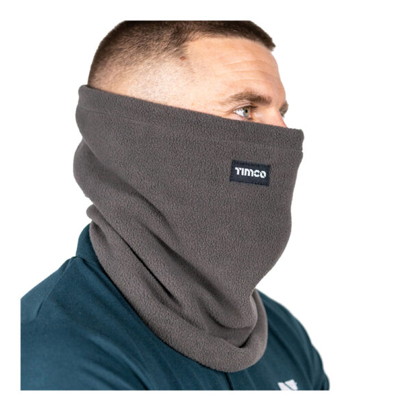 Fleece Neck Warmer - Grey-One Size