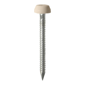 Polymer Headed Pin BEIGE-25mm