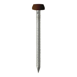 Polymer Headed Pin MAHOGANY-25mm