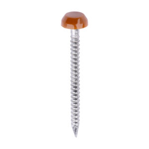 Polymer Headed Pin C BROWN-30mm