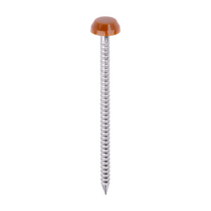 Polymer Headed Pin C BROWN-40mm