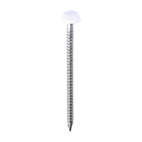 Polymer Headed Pin WHITE-40mm