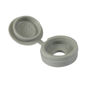 SHCCGREYP_w1.jpg Small Hinged Screw Cap -L Grey-To fit 3.0 to 4.5 Screw