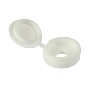 SHCCWHITEP_w1.jpg Small Hinged Screw Cap - White-To fit 3.0 to 4.5 Screw