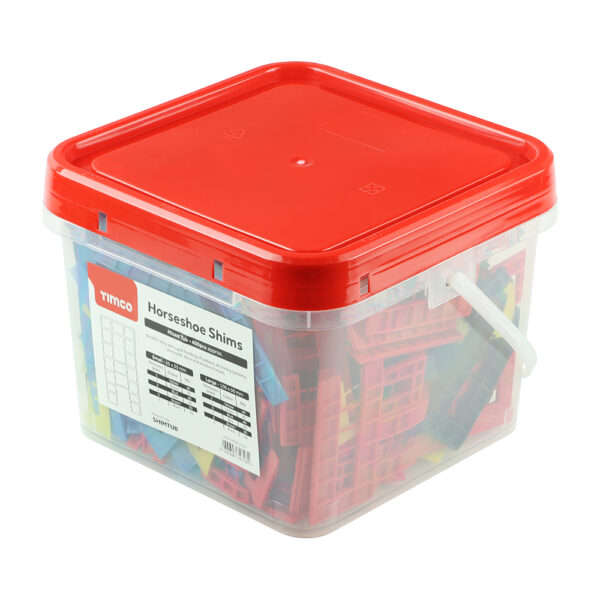 Assorted Horseshoe Shims Tub-1.0 - 6.0mm