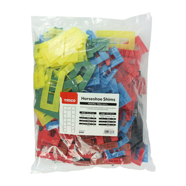 Assorted Horseshoe Shims-1.0 - 6.0mm