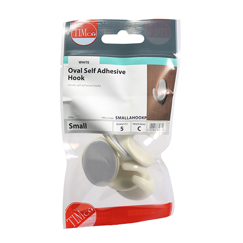 SMALLAHOOKP_w2.jpg Oval Self-Adhesive Hooks - SM-37.5 x 28.0