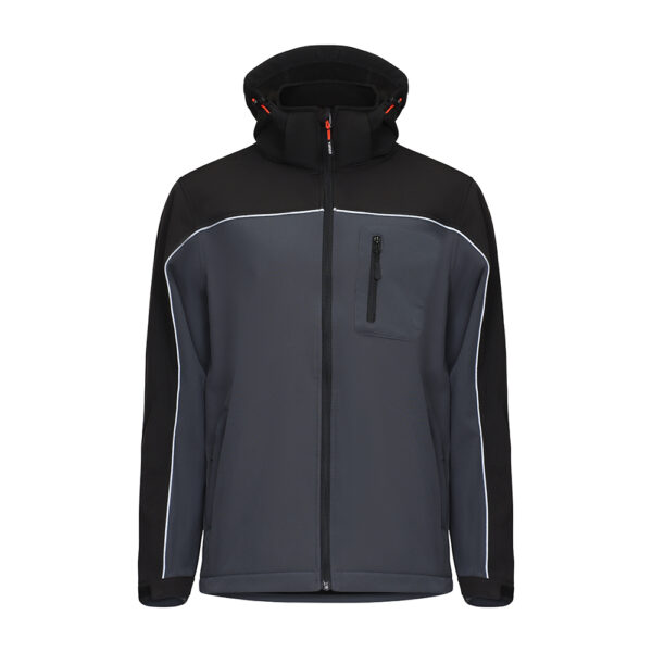 Stacked from 2 images. Method=B (R=8,S=4) Softshell Jacket Black-Large