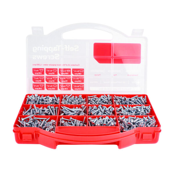 S/Tapping Screw MixedTray Zinc-1,305pcs