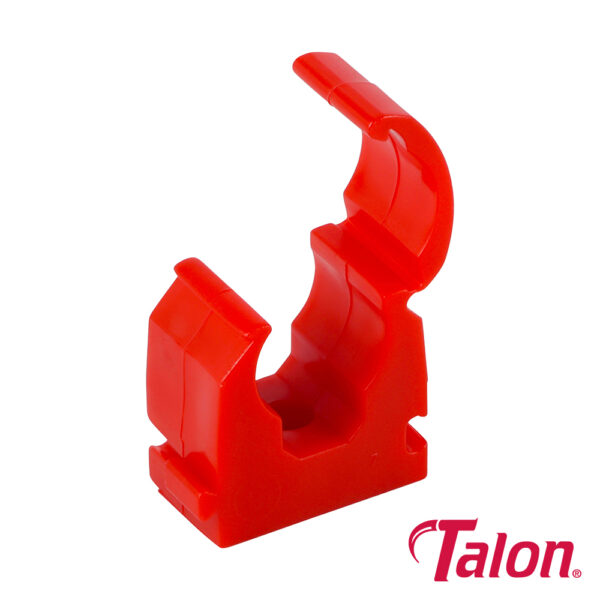 Single Hinged ID Clip - Red-15mm