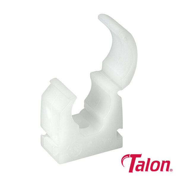 TALTS15_w1.jpg Single Hinged Clip - White-15mm